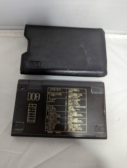 Hewlett Packard HP 12C Scientific Calculator Financial Engineering +Leather Case - Picture 2 of 7